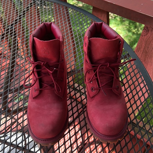 Classic Timberland Boots Red Size 6 Great Condition - Picture 3 of 7